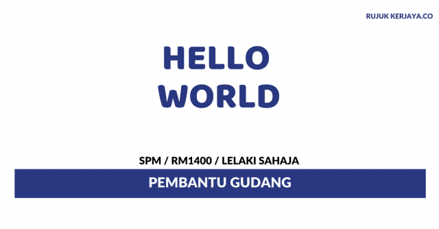 Pembantu Gudang Hello World Software Solutions