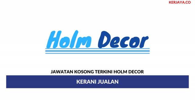 Holm Decor ~ Kerani Jualan