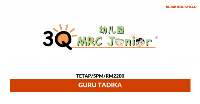 Permohonan Jawatan Kosong Guru Tadika MRC ~ Gaji RM2200 / Wanita Sahaja