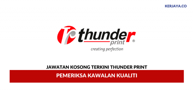 Thunder Print ~ Pemeriksa Kawalan Kualiti