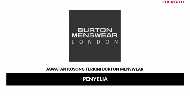 Burton Menswear ~ Penyelia