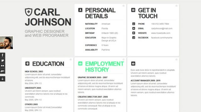 Contoh Resume Moden Untuk Rujukan Anda (Download Template Modern Resume Ini)
