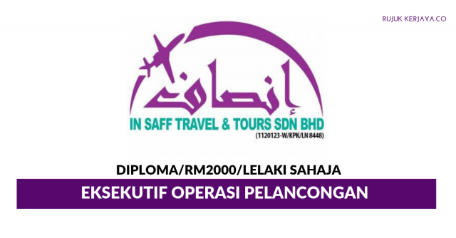 In Saff Travel & Tours ~ Eksekutif Operasi Pelancongan