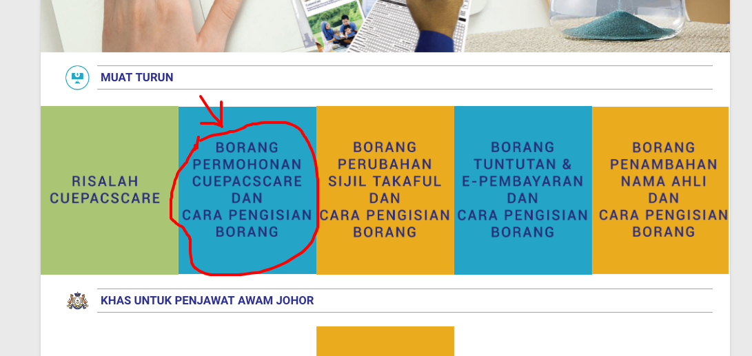 Cara Mendaftar Medical Cards CUEPACSCARE Khas Untuk Penjawat Awam