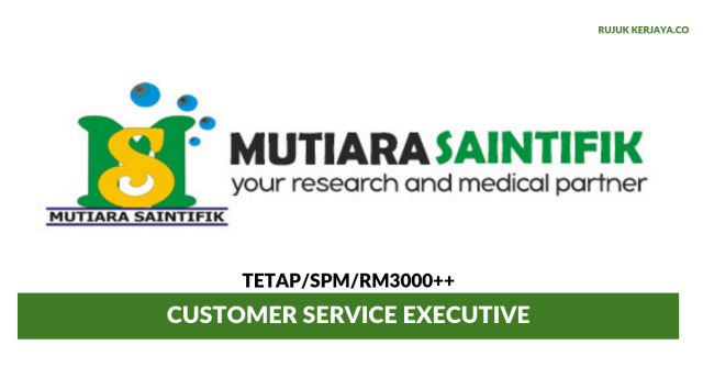 Mutiara Saintifik ~ Customer Service Executive