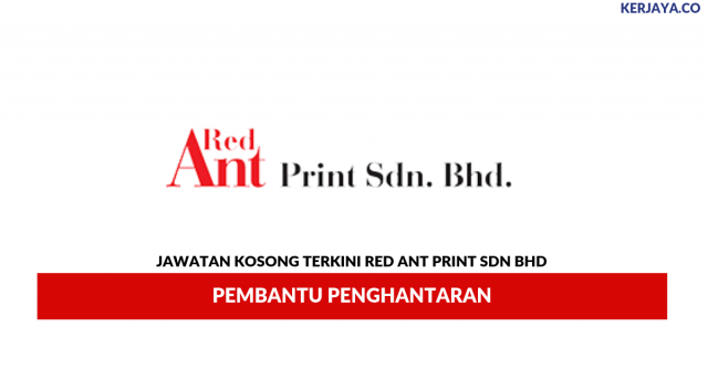 Red Ant Print ~ Pembantu Penghantaran