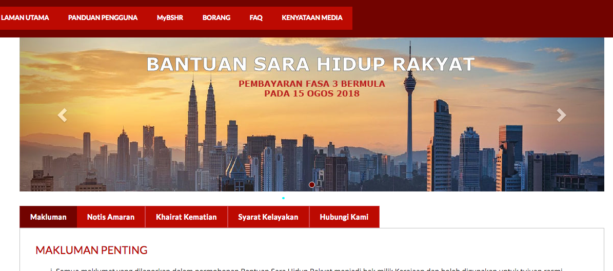 Cara Mengemaskini Maklumat Untuk Bantuan Sara Hidup Bagi Tahun 2019