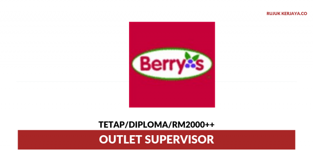Berry’s Cake House ~ Outlet Supervisor