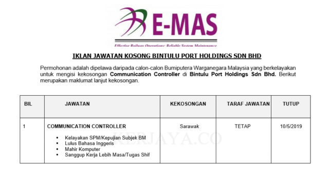 Bintulu Port Holdings ~ Communication Controller