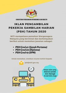 Iklan Jawatan Kosong MITI