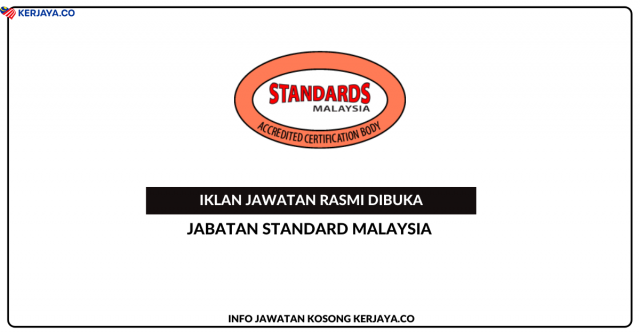 Jabatan Standard Malaysia (JSM) ~ Kekosongan Jawatan Personel MySTEP
