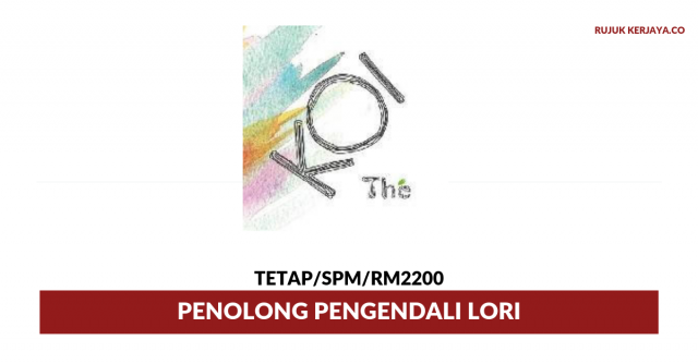 koi-cafe-malaysia ~ Lorry Attendant Assistant