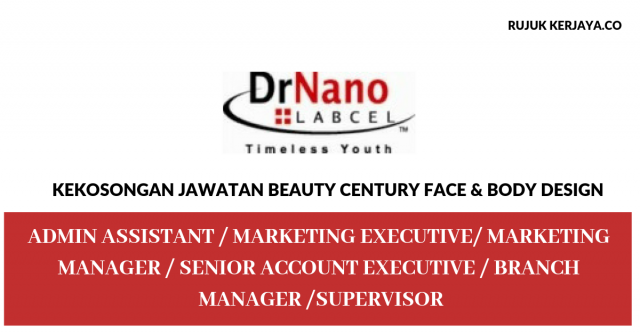 Beauty Century Face & Body Design ~ Admin Assistant / Supervisor / Marketing Executive/ HR Manager