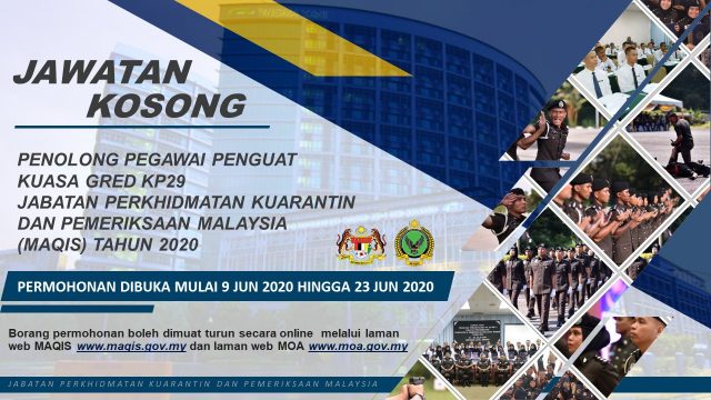 Jabatan Perkhidmatan Kuarantin dan Pemeriksaan Malaysia (MAQIS) ~ Penolong Penguatkuasa