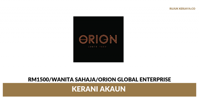 Orion Global Enterprise ~ Kerani Akaun