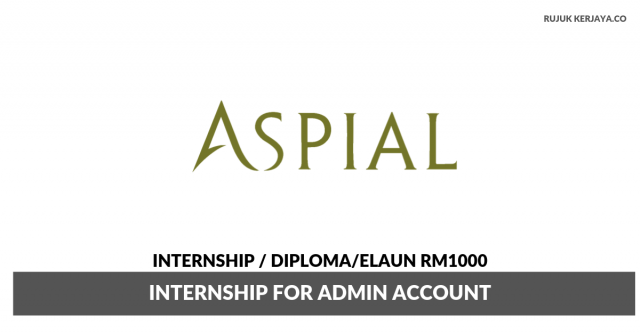 Aspial ~ Internship for Admin Account