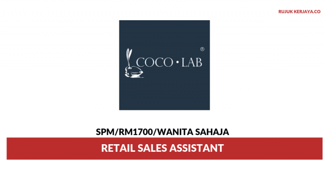 Cocoscience ~ Retail Sales Assistant (Bertugas Untuk Mempromosikan Barang Jualan)