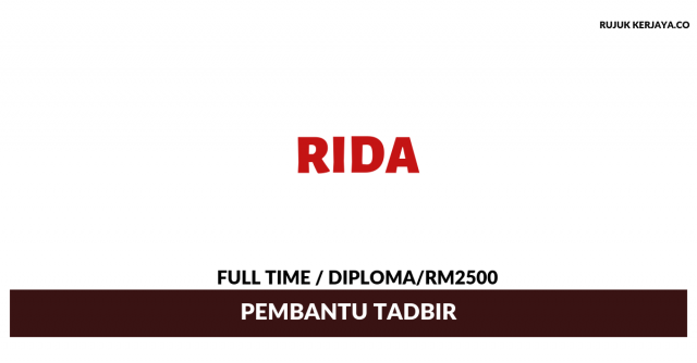 Rida ~ Pembantu Tadbir