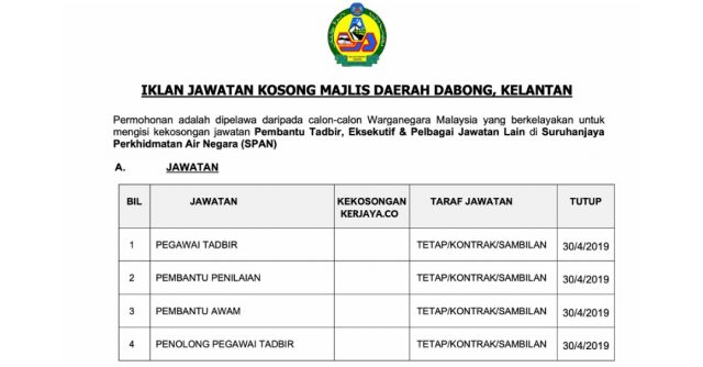 Majlis Daerah Dabong ~ Pentadbiran & Pengurusan