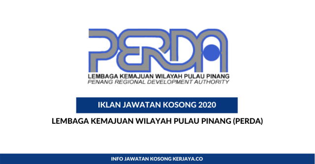 Lembaga Kemajuan Wilayah Pulau Pinang (PERDA) ~ Pembantu Tadbir & Penolong Pegawai Latihan Vokasional