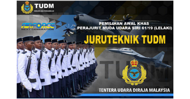 Pemilihan Khas Juruteknik TUDM Siri 61/19 (Lelaki)