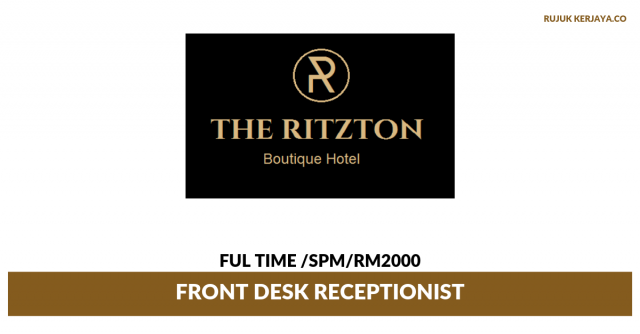 Ritzton Hotel ~ Front Desk Receptionist
