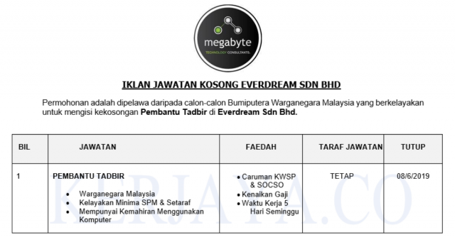 Everdream ~ Pembantu Tadbir