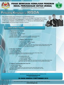 Iklan Jawatan Kosong RISDA