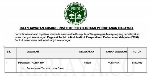 FRIM / Institut Penyelidikan Perhutanan Malaysia
