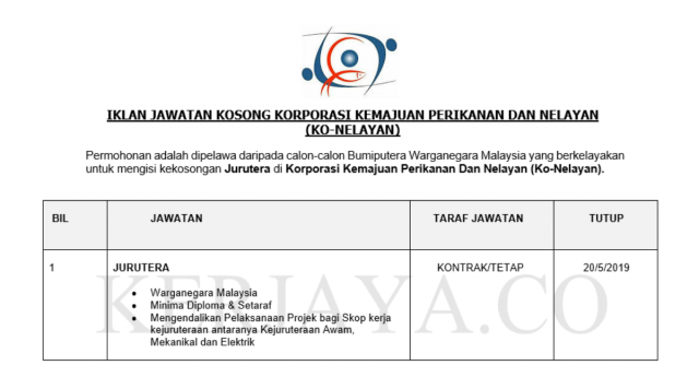 Korporasi Kemajuan Perikanan Dan Nelayan Sabah (Ko-Nelayan)