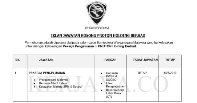PROTON Holding Berhad