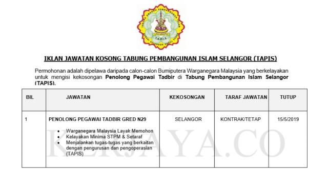 Tabung Pembangunan Islam Selangor (TAPIS)