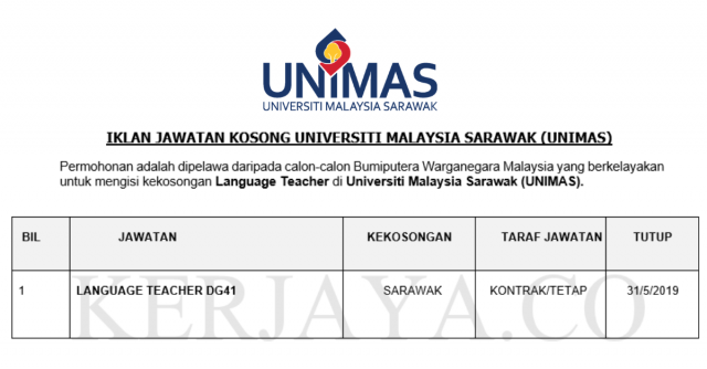 Universiti Malaysia Sarawak (UNIMAS) ~ Guru Bahasa