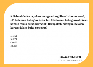 Contoh Soalan Matematik Penolong Pegawai Tadbir Stor KKM N29