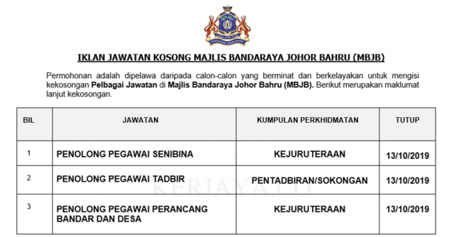 Majlis Bandaraya Johor Bahru (MBJB) ~ Pentadbiran & Pengurusan