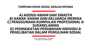 Tugas Soalan Pegawai Pembangunan Masyarakat JKM