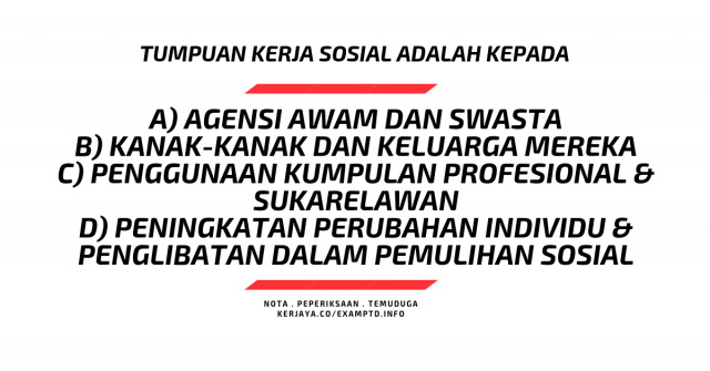 Tugas Soalan Pegawai Pembangunan Masyarakat JKM