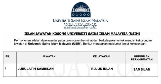 Universiti Sains Islam Malaysia (USIM)