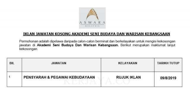 Akademi Seni Budaya Dan Warisan Kebangsaan  (ASWARA)