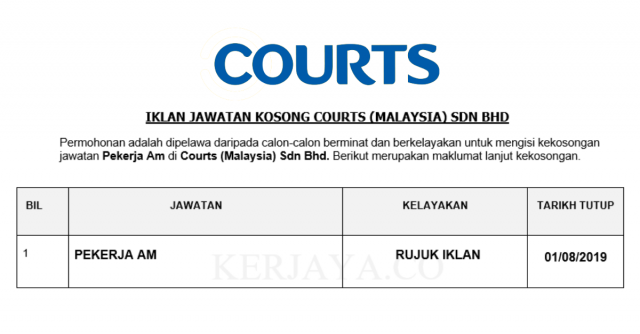 Courts ~ Pekerja Am