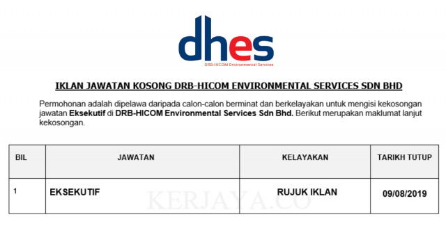 DRB-HICOM Environmental Services ~ Eksekutif