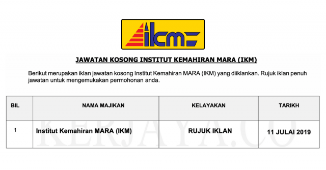 Institut Kemahiran MARA (IKM)