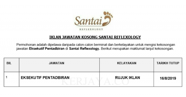 Santai Reflexology ~ Eksekutif Pentadbiran