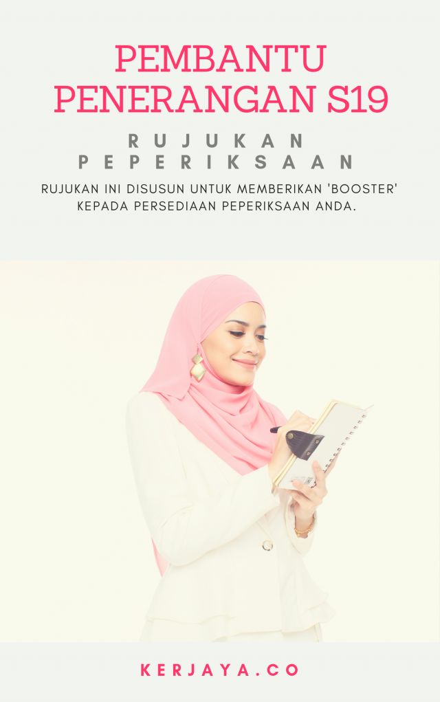 Soalan Peperiksaan Pembantu Penerangan S19