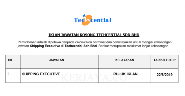 Techcential ~ Shipping Executive