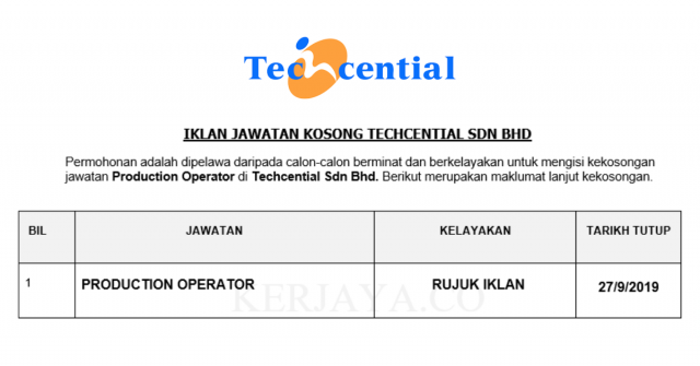 Techcential ~ Operator Pengeluaran