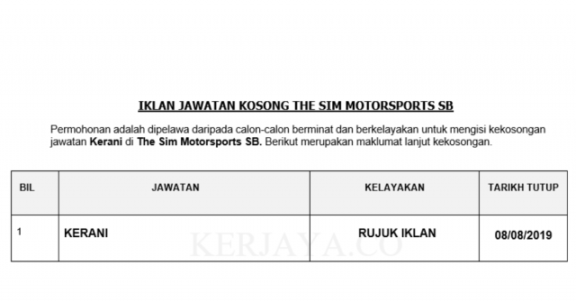 The Sim Motorsports SB ~ Kerani