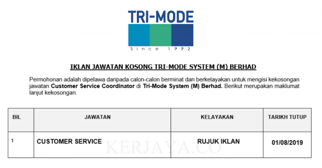 Tri-Mode System ~ Customer Service