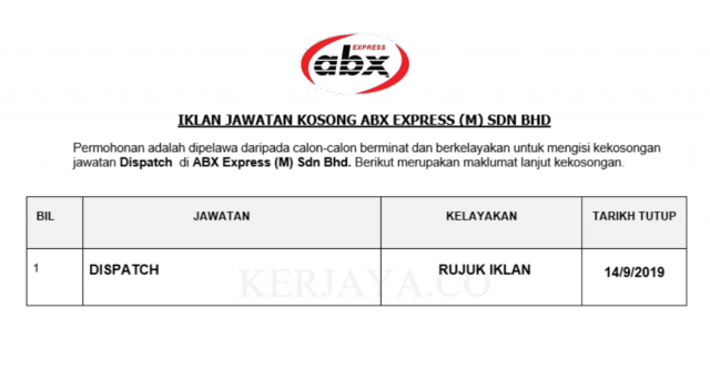 ABX Express ~ Dispatch