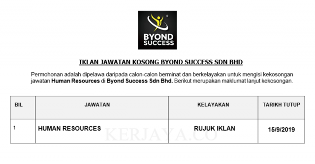 Byond Success ~ Human Resources
